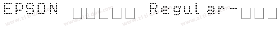 EPSON 太行書体Ｂ Regular字体转换